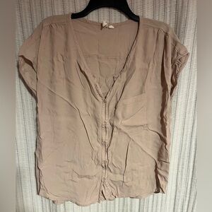Treasure & Bond Pale Pink Button-Down Shirt